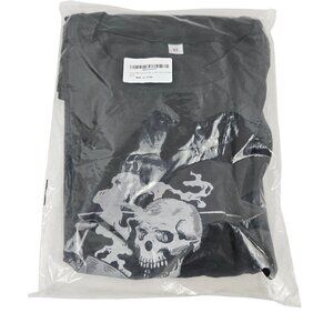 Skeleton Graphic T Shirt Halloween Costume M Coffee Short Sleeve Crew Neck